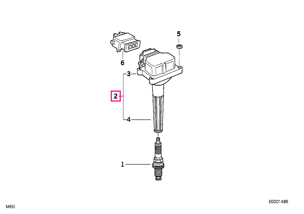 12131748017 Bobina inductie - BMW