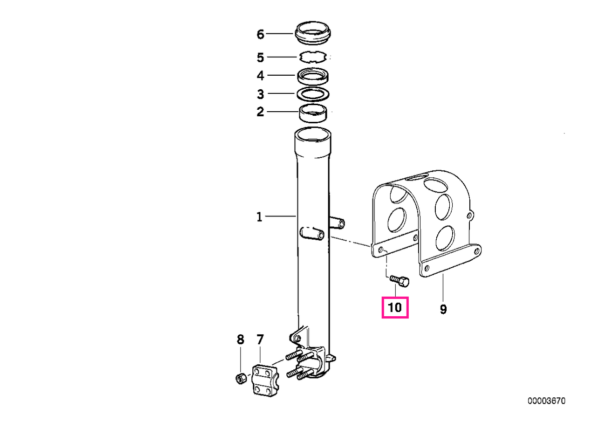 12132345541 Șurub hexagonal M6X16 - BMW Motorrad