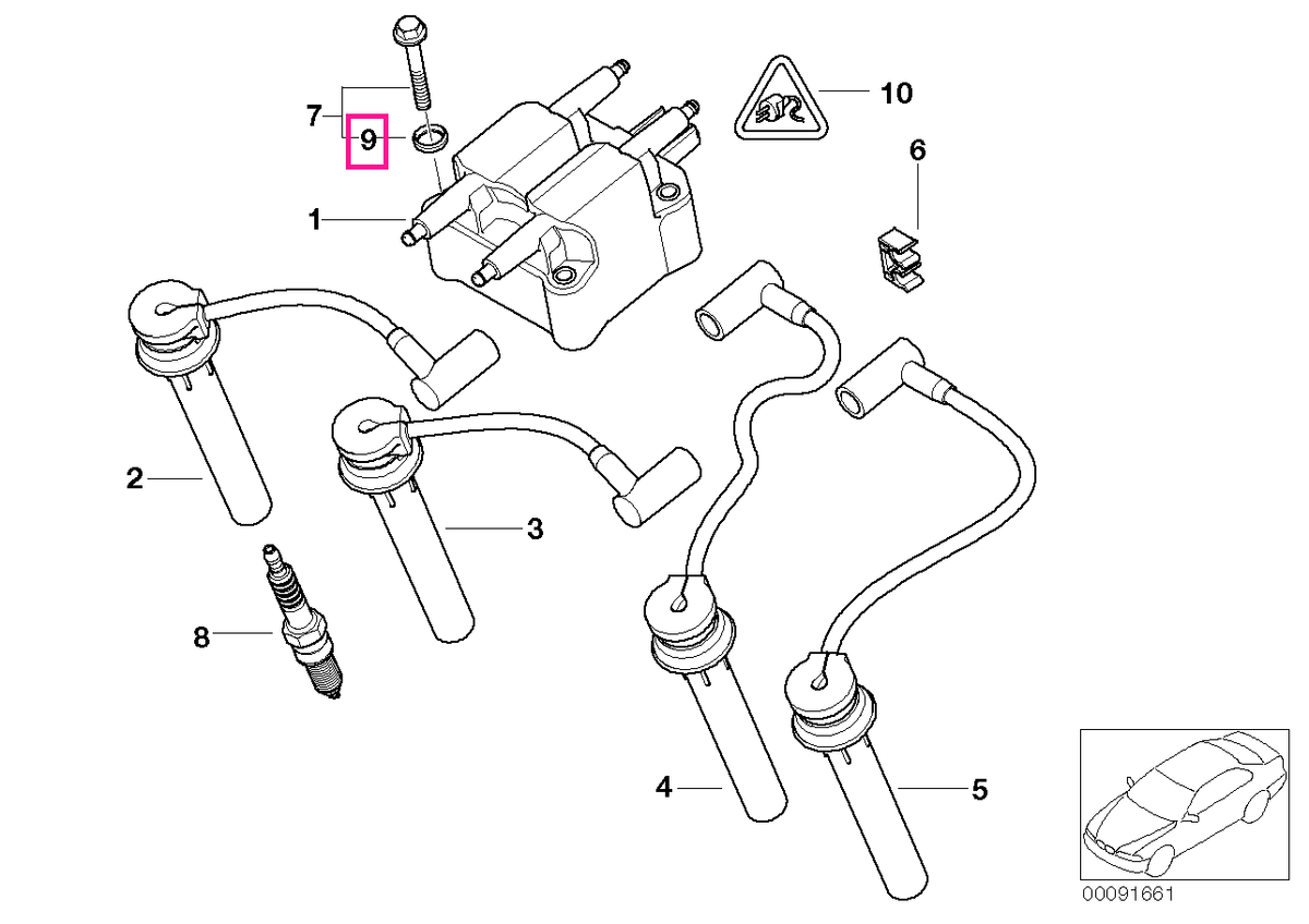 12137510737 Inel izolator - BMW - Mini