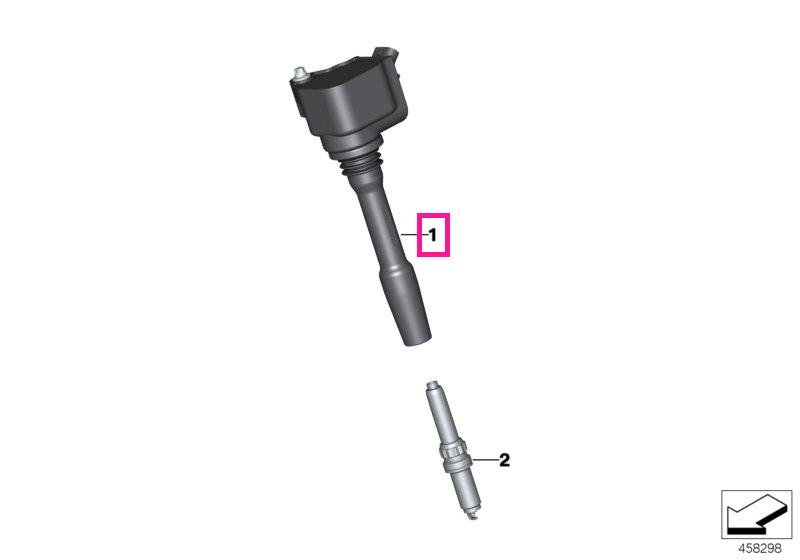 12138692611 Bobina de inductie - BMW Seria 5 F90M5 G30, Seria 7 G11 G12 G70, Seria 8 F91M8 F92M8 F93M8 G14 G15 G16, X5 G