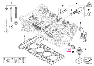 12617546239 Garnitură inel - BMW - Mini
