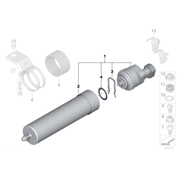 13328576972 Filtru combustibil cu preincalzitor - BMW X1 E84, X3 F25, X4 F26