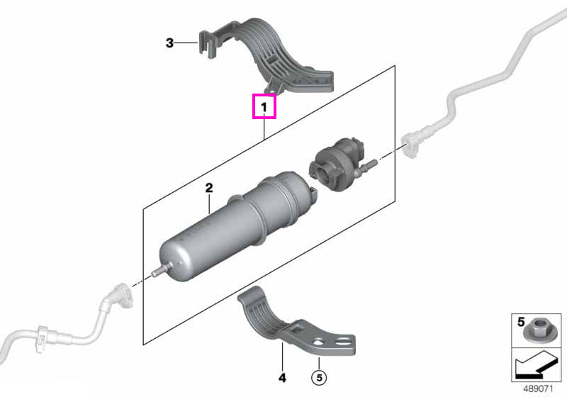 13329886040 Cartus filtru combustibil cu incalzire - BMW Seria 2 G42, Seria 3 G20 G21 G28, Seria 4 G22 G23 G26, Seria 5 
