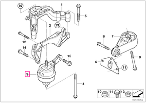 22116778612 Tampon motor - Mini R50
