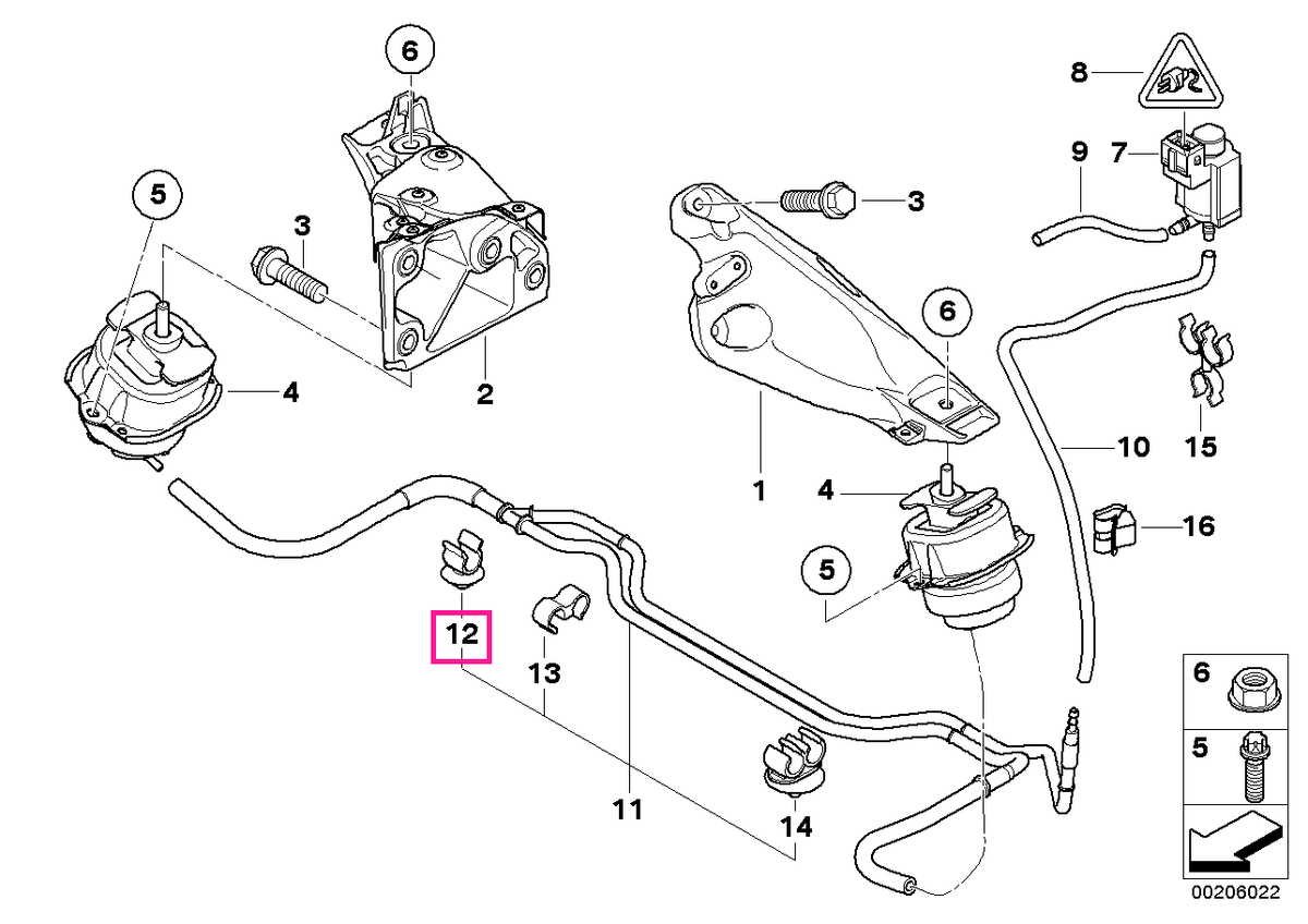 22116779251 Clemă - BMW