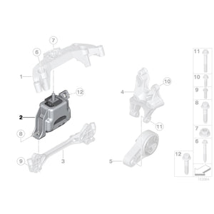 22116782374 Tampon motor - Mini Cabrio R57, Clubman R55, Countryman R60, Coupe R58, Paceman R61, Roadster R59, R56