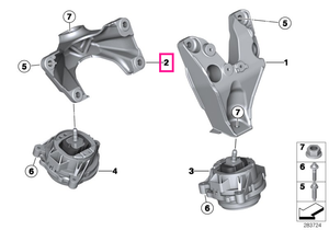 22116788606 Suport motor dreapta - BMW