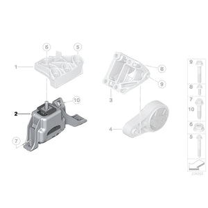 22116851173 Tampon motor - Mini R55, R56, R57, R58, R59, R60, R61