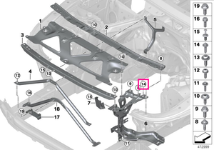 22116854245 Surub ASA cu roseta M10X40-10.9 - BMW
