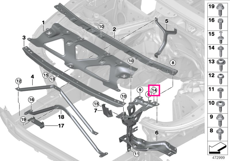 22116854245 Surub ASA cu roseta M10X40-10.9 - BMW