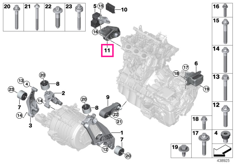 22116857564 Adapter - BMW
