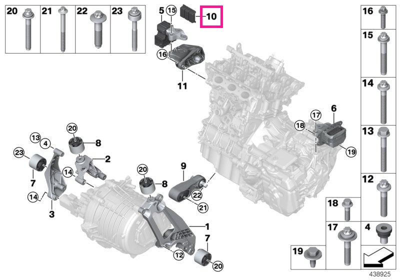 22116863795 Stop buffer - BMW