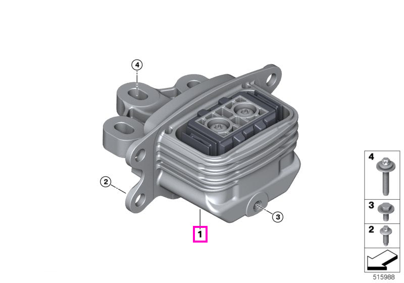 22315A4DFE7 Suport cutie de viteze - BMW Seria 1 F70, Seria 2 F74 F78, X1 U11, X1L U12, X2 U10 - Mini Countryman U25