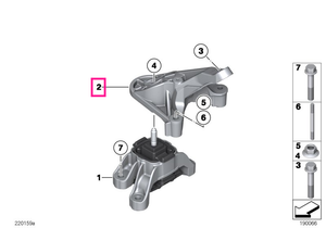 22316872019 Element fixare/ brida - BMW - Mini