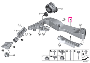 22319485330 Transmission cross member - BMW