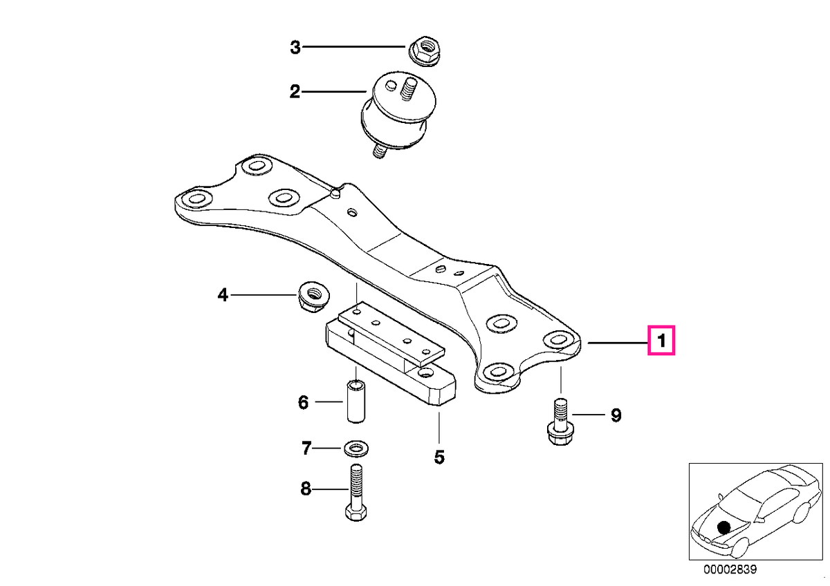 22321096212 Grbx support - BMW