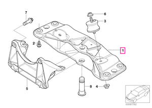 22326759680 Cross member - BMW