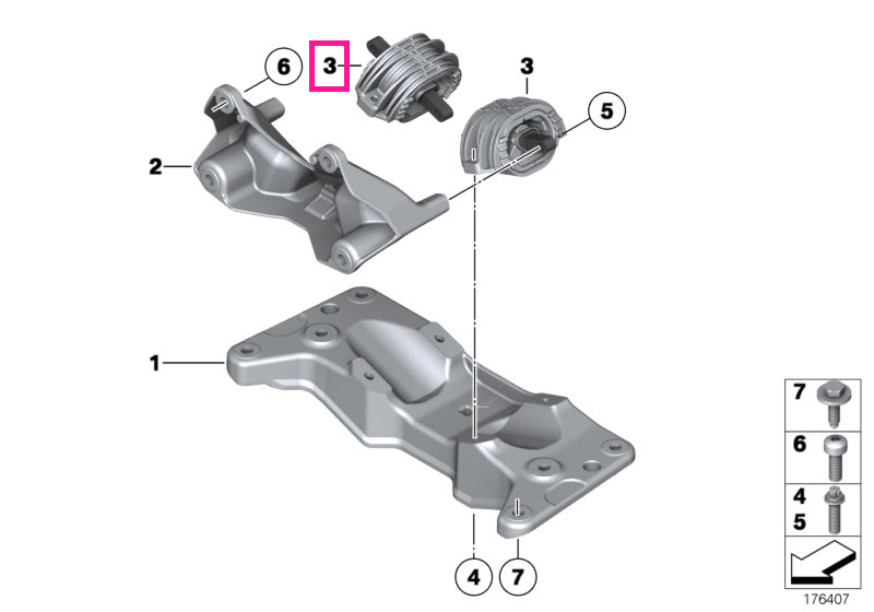 22326780269 Transmission bearing set - BMW