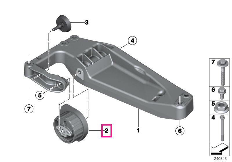 22326860538 Transmission bearing set - BMW