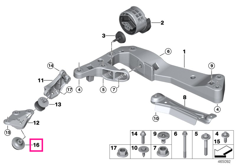 22326878246 Absorber - BMW