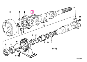 26111226660 Șurub canelat M10X52 - BMW