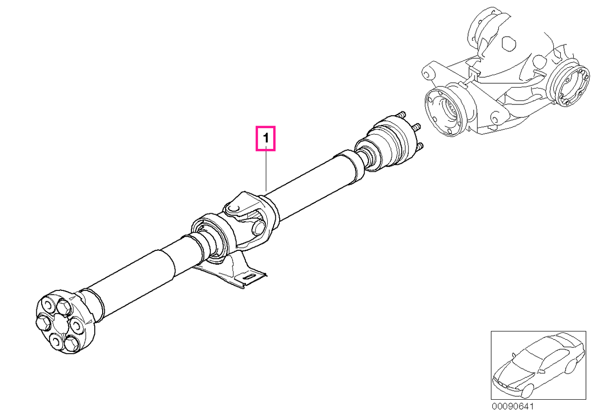 26112229240 Arbore cardanic L=1404MM - BMW