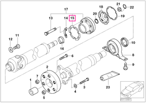 26117507842 Garnitură plană metal VLHS-3 - BMW