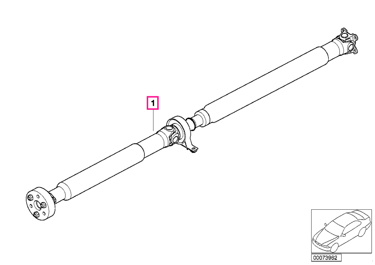 26117523925 Osie 6 trepte L=1469MM - BMW