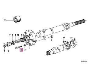 26117526705 Șurub hexagonal M10X50-10.9 - BMW - Mini