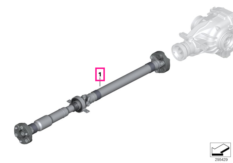 26117545287 Arborele transmisiei manuale L=1416MM - BMW