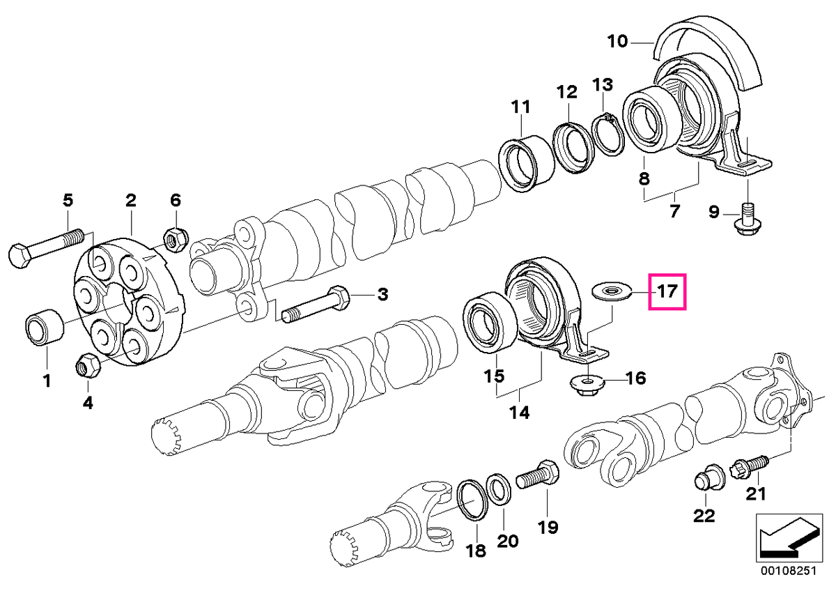 26121229541 Compen.plate H=4MM - BMW