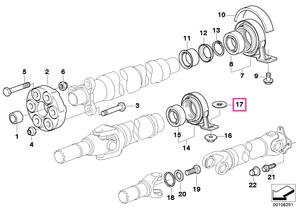 26121229541 Compen.plate H=4MM - BMW
