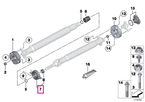 26128662824 Suport centru aluminiu - BMW