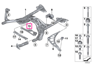 31109807393 Strut, rear - BMW - Mini