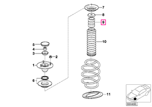 31331096298 Tampon amortizor f. L=95MM - BMW