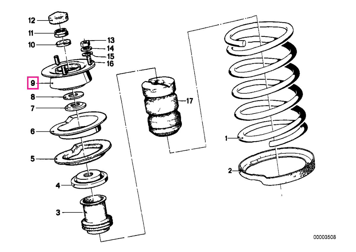 31331101663 Guide support - BMW
