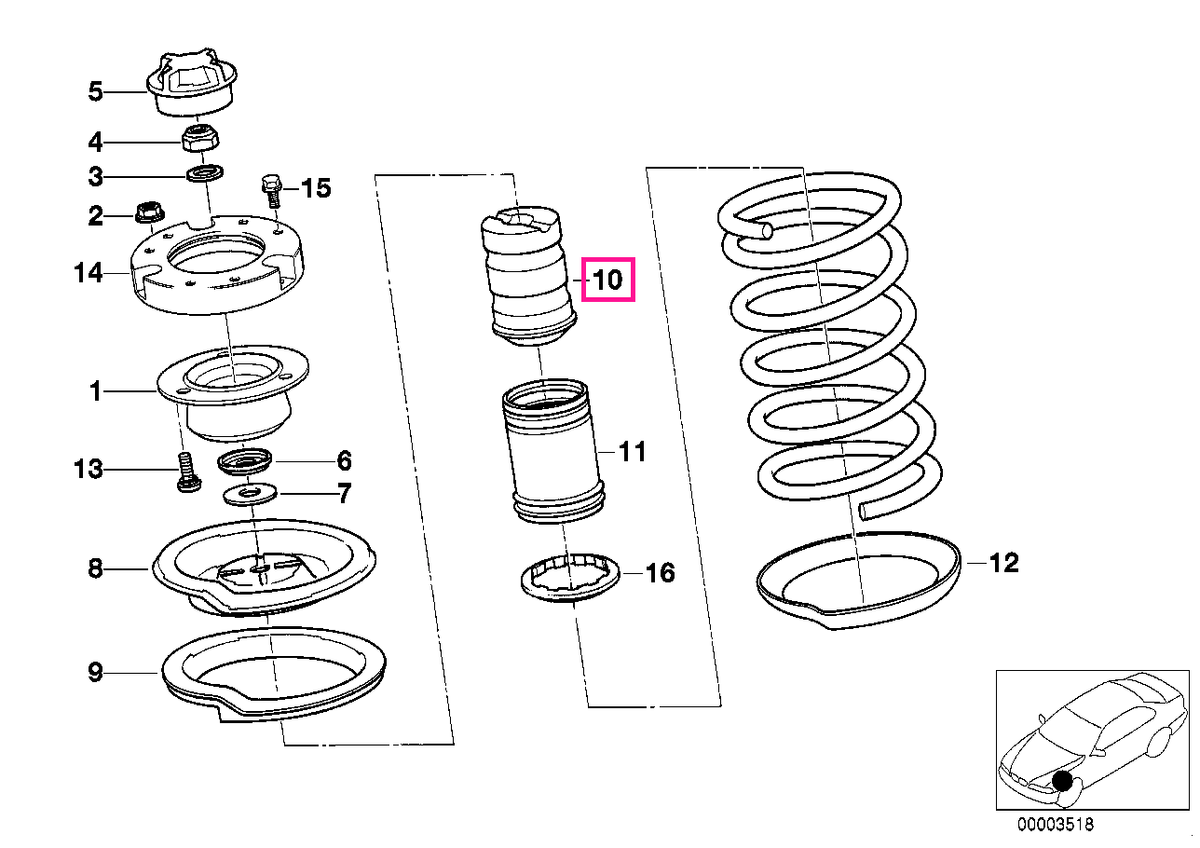 31331133513 Damper - BMW
