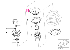 31331135580 Flansa sup.arc - BMW