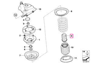 31336764085 Tampon amortizor f. - BMW