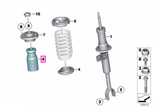 31336784102 Amortizor suplimentar suspensie, punte fata - BMW Seria 5 F11