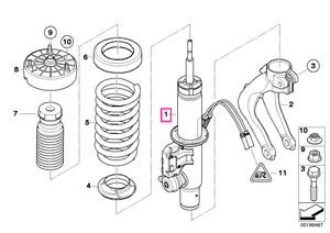 31336792970 Arc suspensie față - BMW