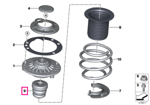 31336852444 Additional shock absorber, front - BMW