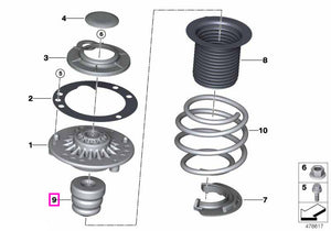 31336858239 Amortizor aditional sistem suspensie, punte fata - BMW Seria 2 F45 F46, Seria 3 F30 F31 F34, X1 F48, X2 F39 