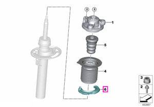 31338096881 Suport inferior arc suspensie, punte fata - BMW X3 M F97, X4 M F98