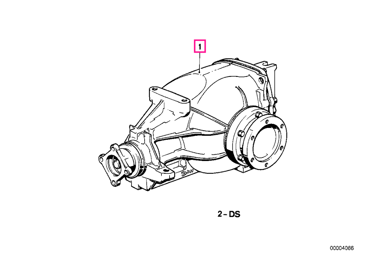 33101212706 Exchange final drive, differential 25% I=49:11=4,45 - BMW