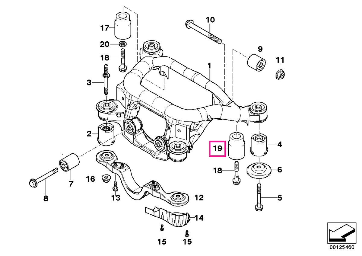 33107513902 Vibration absorber - BMW