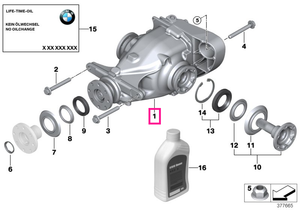 33107566174 Transmisie finală schimb I=3,64 - BMW