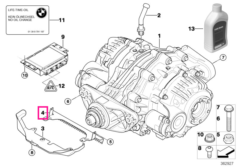 33107597991 Deflector lip - BMW