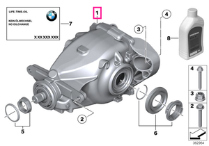 33107616972 Exchange final drive 168LW I=2,81 - BMW