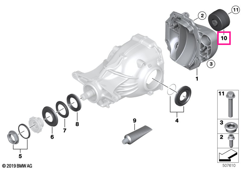 33107620918 Vibration absorber 60HZ - BMW